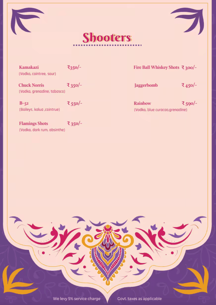 Bar Menu 8